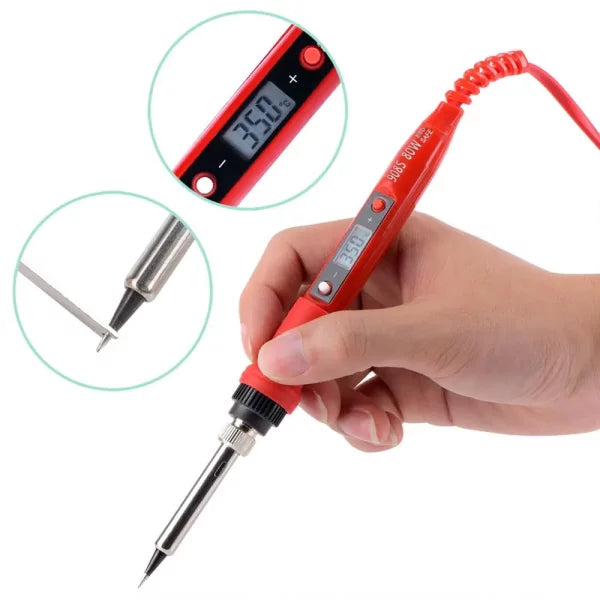 Adjustable Temperature Soldering Iron Kit – 80W